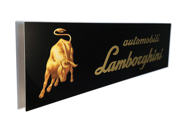 Lamborghini Automobilia Metal Sign, Banner Style