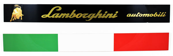 Lamborghini Italy Flag Emblem Metal Sign