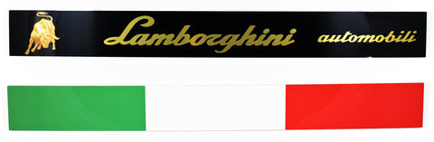 Lamborghini Italy Flag Emblem Metal Sign