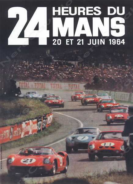 1964 Le Mans 24 Hour Program Cover Wall Print