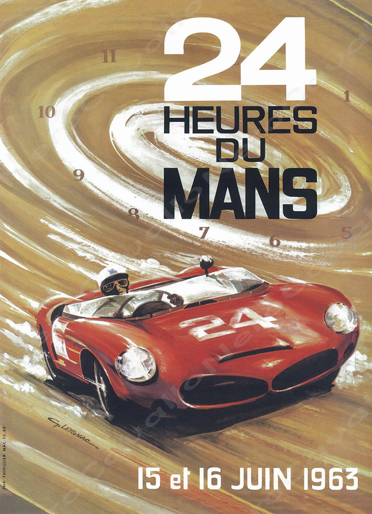 1963 Le Mans 24 Hour Program Cover Wall Print