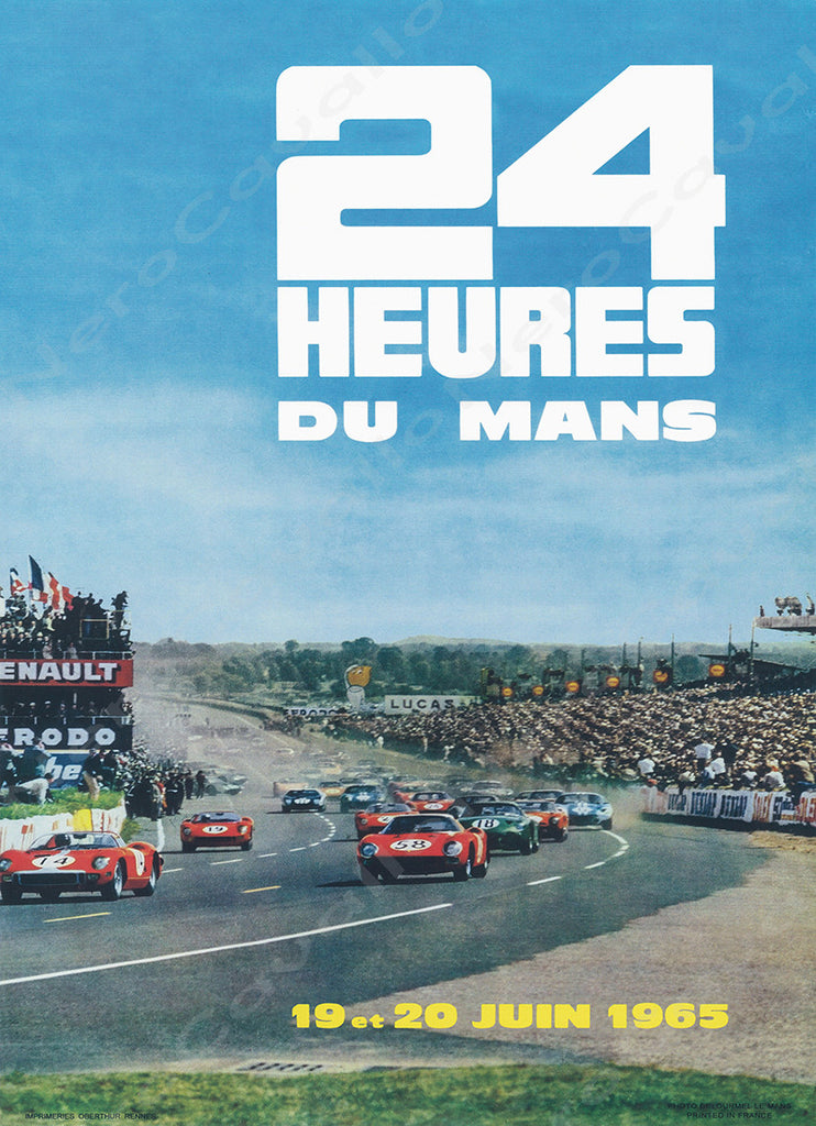 1965 Le Mans 24 Hour Program Cover Wall Print