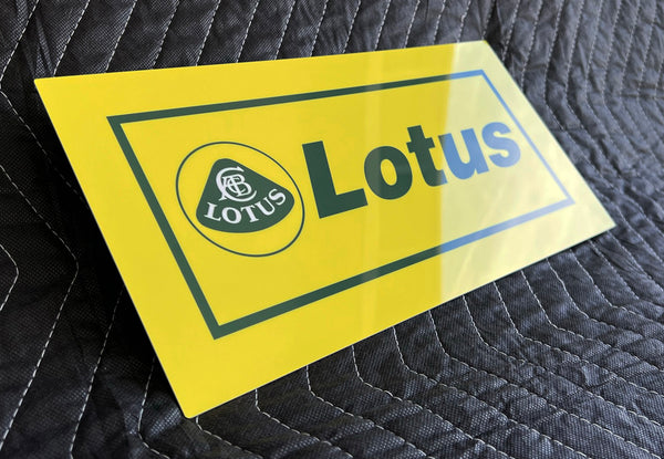 Lotus Emblem Vintage Dealer Metal Sign