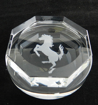 Crystal Hex Ferrari Spinner Paperweight 2
