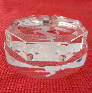 Crystal Hex Ferrari Spinner Paperweight 4