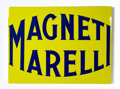 Magneti Marelli Vintage Metal Sign, Ferrari Alfa