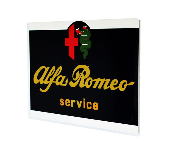 Vintage Alfa Romeo Metal US Dealer Sign, 1970 - 80's