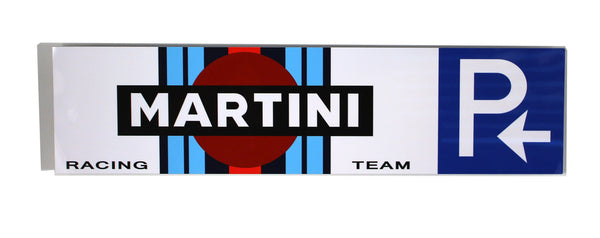 Martini Racing Parking Metal Sign, Banner Style