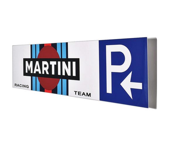 Martini Racing Parking Metal Sign, Banner Style