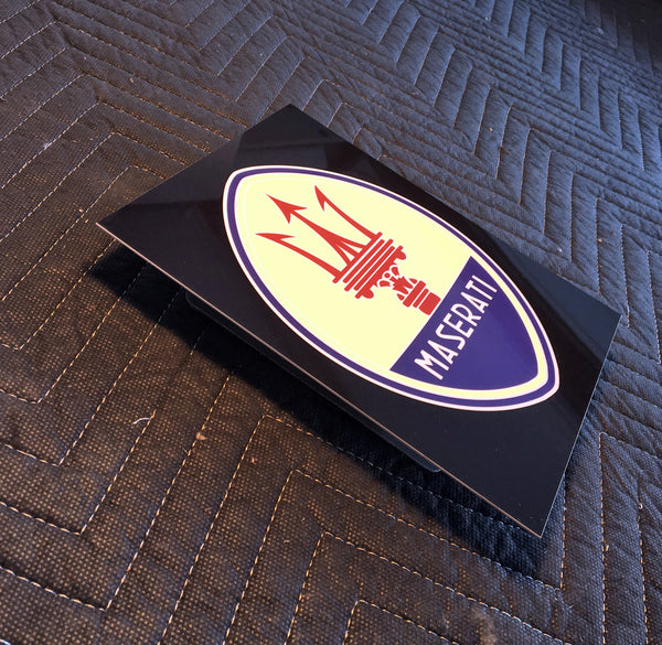 Maserati Vintage Emblem 1950's,  Metal Sign