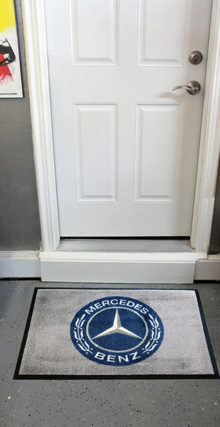 Mercedes Floor Door Mat , Vintage 1950-60's Emblem