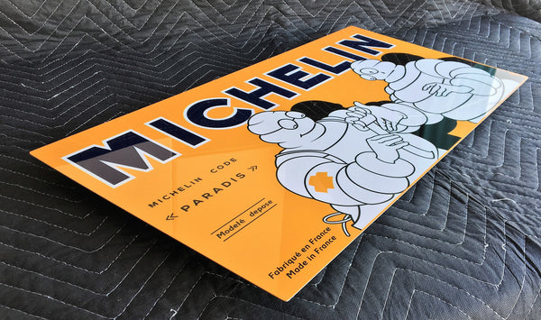 Vintage Michelin Bibendum Metal Sign