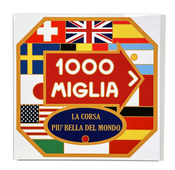 Mille Miglia Enamel Pin, Metal Sign