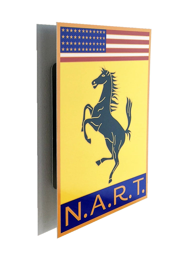 NART Badge Ferrari , Metal Sign – Nero Cavallo