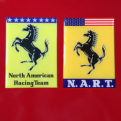 NART Wing Domed Badge Set – Nero Cavallo