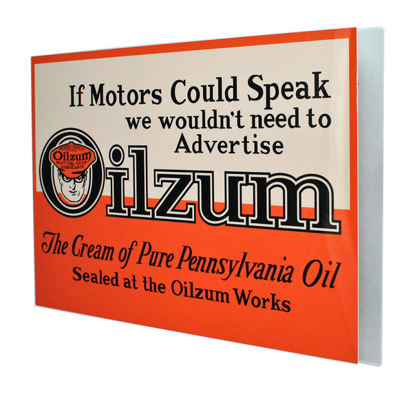 Oilzum Vintage Metal Sign