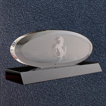Ferrari Concours Award-Crystal Oval Grille , Black Base 3