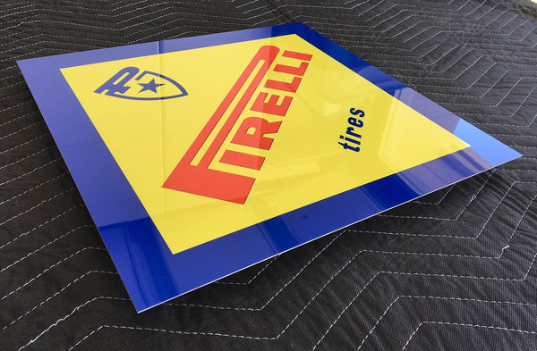 Pirelli Dealer Sign 1960's, Diamond Shape