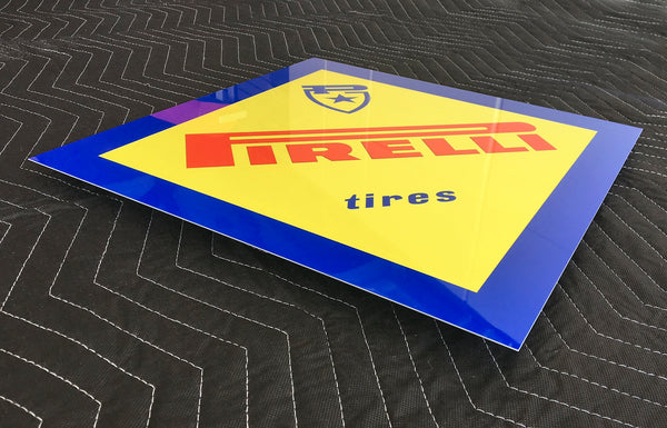 Pirelli Dealer Sign 1960's, Diamond Shape