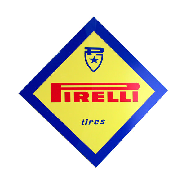 Pirelli Dealer Sign 1960's, Diamond Shape