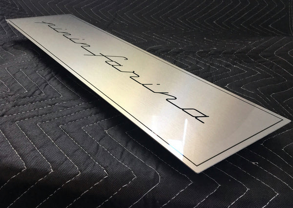 Pininfarina Fender Badge, Metal Sign