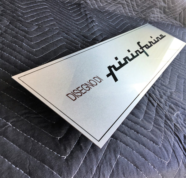 Ferrari Cavallino Wall Sculpture, Pininfarina Badge Metal Sign Pack