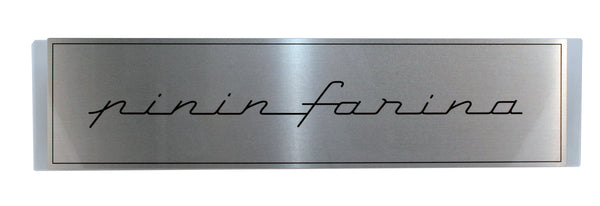 Pininfarina Fender Badge, Metal Sign