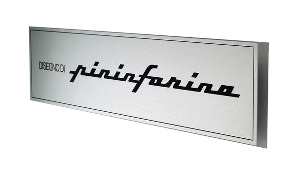 Pininfarina Badge, Metal Sign. NeroCavallo