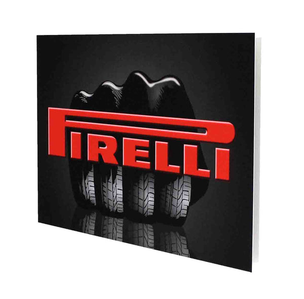 Pirelli Glove Advertisement Metal Sign