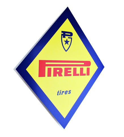 Pirelli Dealer Sign 1960's, Diamond Shape