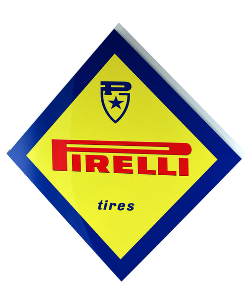 Pirelli Dealer Sign 1960's, Diamond Shape