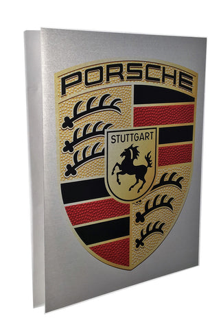 Porsche Emblem Crest Metal Sign