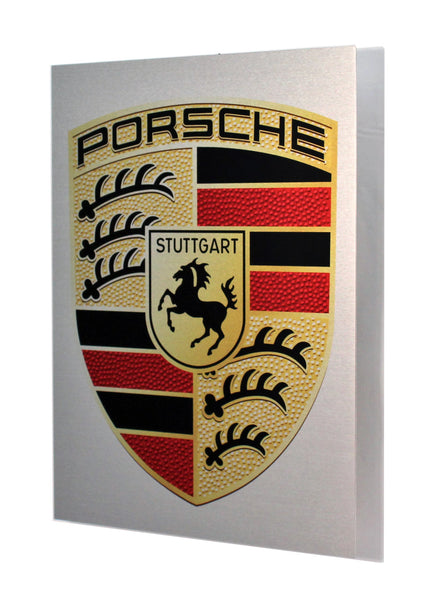 Porsche Emblem Crest Metal Sign