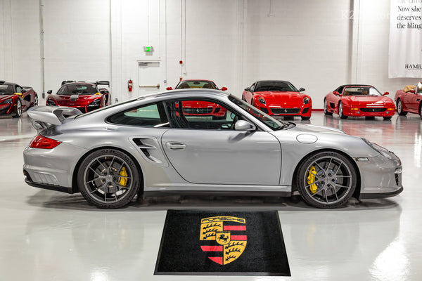 Porsche Crest Floor Door Mat, Black