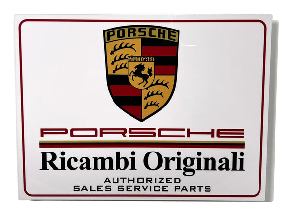 Porsche Ricambi Originali Vintage Metal Sign