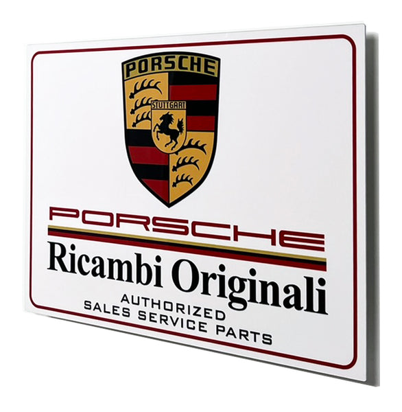 Porsche Ricambi Originali Vintage Metal Sign