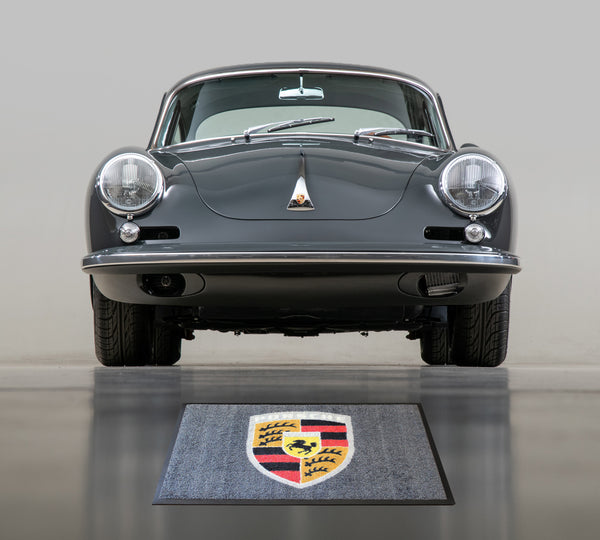 Porsche Vintage Crest Floor Door Mat,