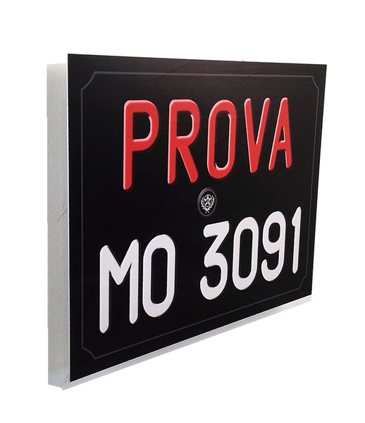 Ferrari License Plate, Prova Modena