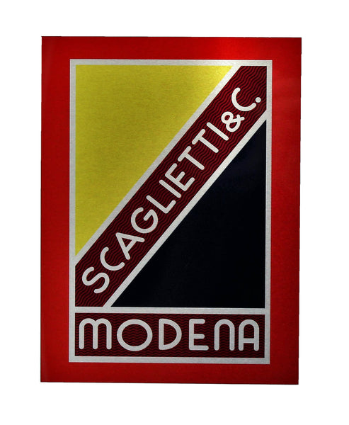 Scaglietti Badge Emblem Metal Sign