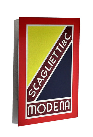 Scaglietti Badge Emblem Metal Sign