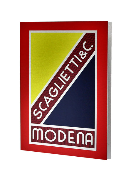 Scaglietti Badge Emblem Metal Sign