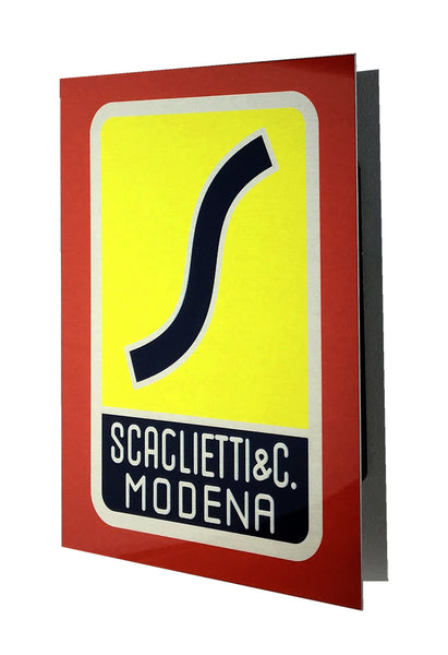 Scaglietti Badge Emblem 1 Metal Sign