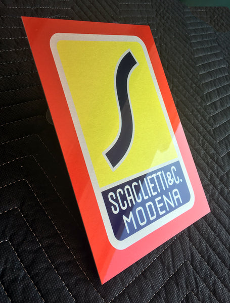 Scaglietti Badge Emblem 1 Metal Sign