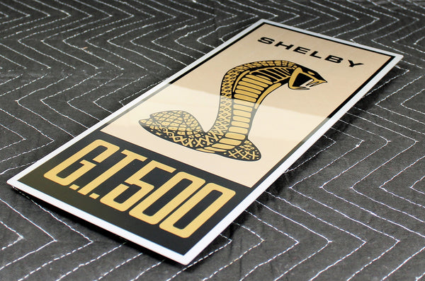 Shelby Cobra GT500 Badge Emblem Sign