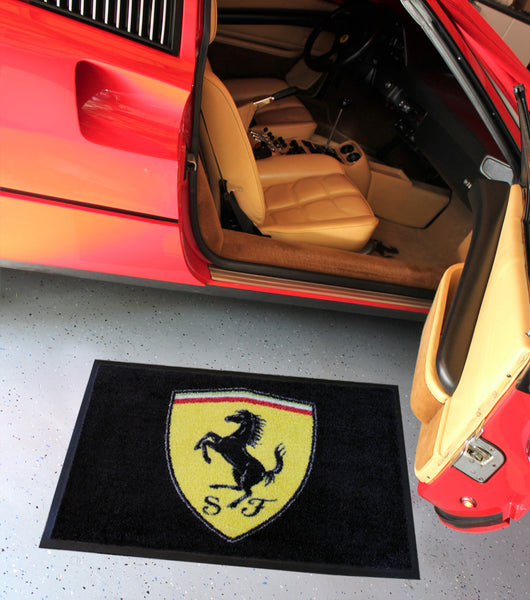 Ferrari Shield Floor Mat, Black