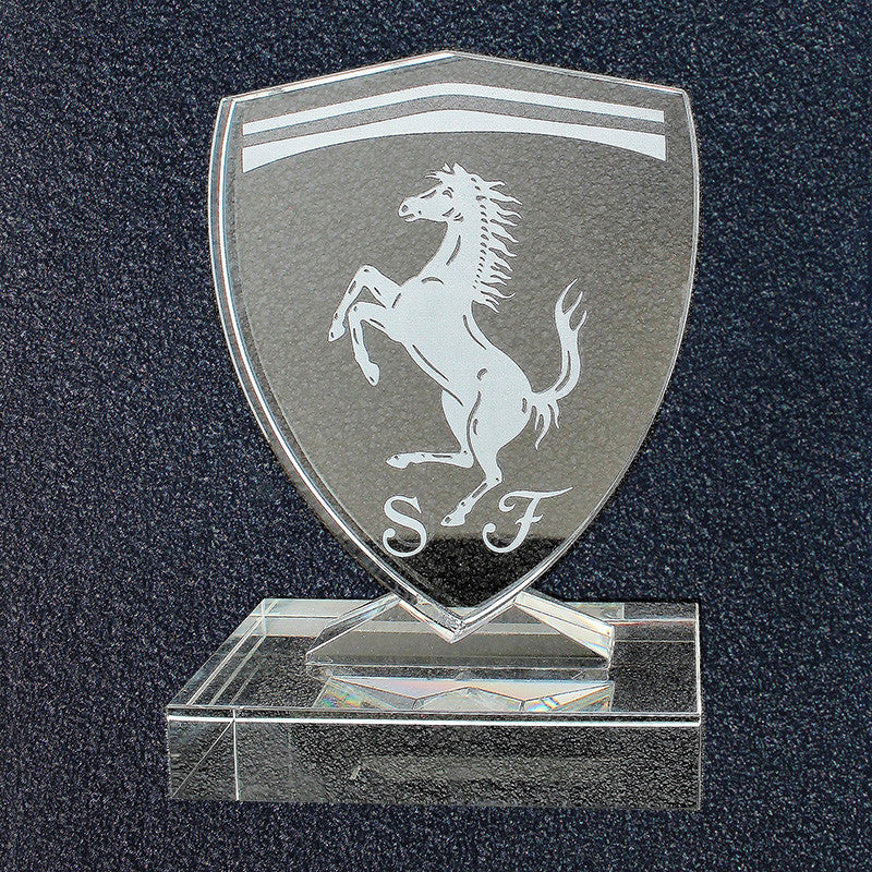 Ferrari Concours Award -Crystal Scuderia Rampante Shield 1