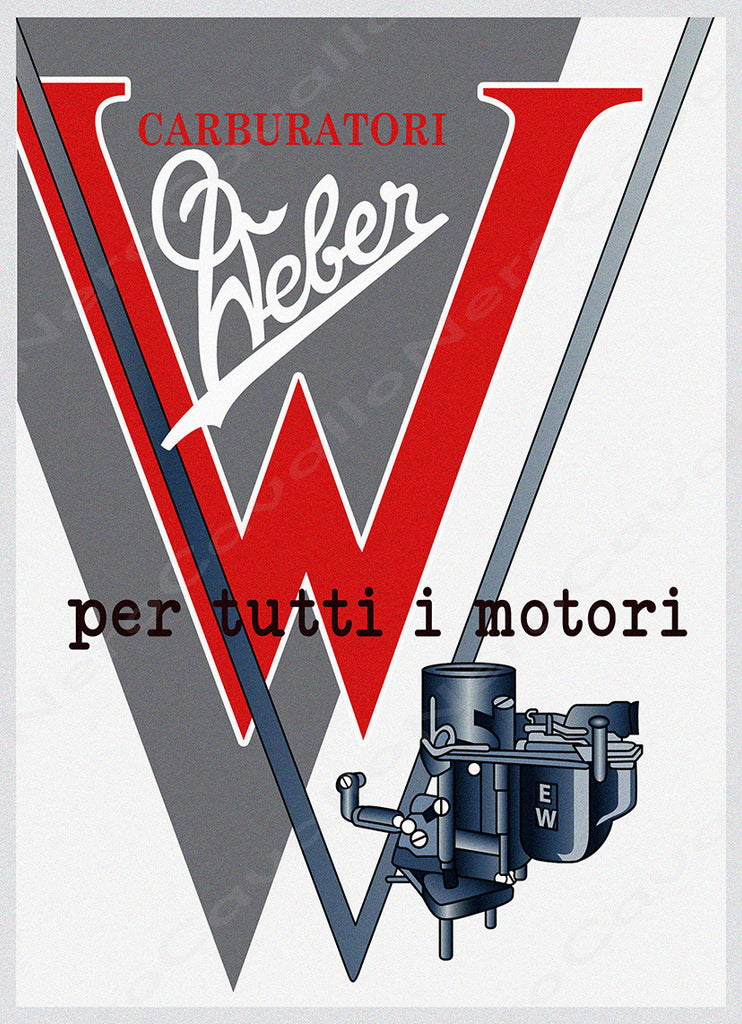 Weber Carburetor Italian Advertisement 1951