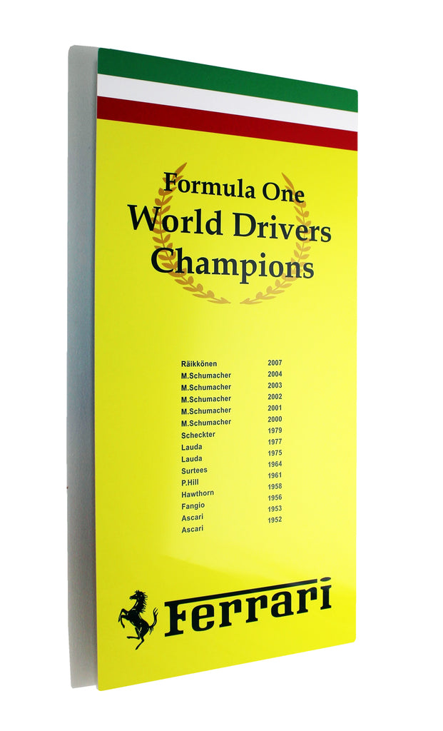 F1 World Champions Poster